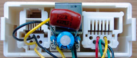 Inside DSL-20MF Microfilter