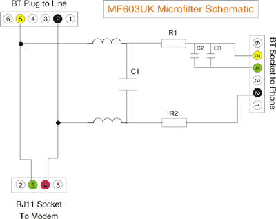 MF603UK Microfilter Schematic